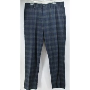 Banana‎ Republic Pants Mens 36x34 Brown Aiden Fit Slacks Nova Fides Wool plaid
